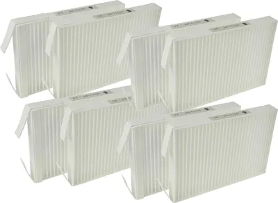 Produktbild von vhbw Filterset Ersatz für Wernig 527005400 für Lüftungsgerät - Luftfilter G4 / F7 (8 Stück), 18 x 12 x 4 cm, Weiß