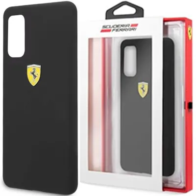 Produktbild von Ferrari Hardcase Fessihcs67Bk S20+ G985 Czarny/Schwarz Silikon