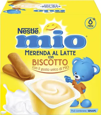 Produktbild von 3x Nestlé Mio 6 Monats Keks Milch Snack 4x100g + Italian Polpa 400g