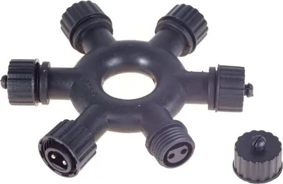 Produktbild von Sirius Tech-Line Lichterketten Verteilerring 5-Arm 230V 10 cm schwarz