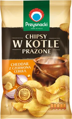 Immagine prodotto di Przysnacki Chipsy o smaku Cheddar i czerwonej cebuli 125 g
