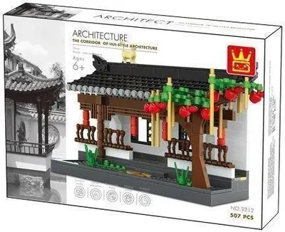 Obrázek produktu pro Stavebnice Architecture – chodba ve stylu Hui, 507 dílů, kompatibilní