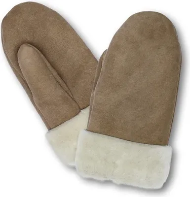 Produktbild von Heitmann Felle Paar Damen Lammfell Fausthandschuhe de luxe Größe: L, Farbe: Schwarz 5073