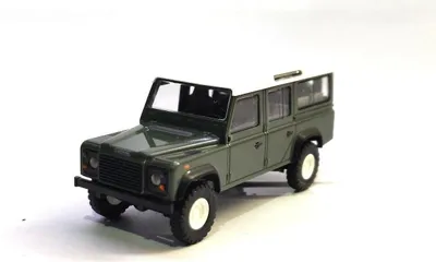 Image de Busch 50301 Land Rover Defender 110 vert/blanc Échelle 1:87 Modèle réduit de voiture