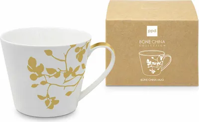 Immagine prodotto di PPD Pure Branch gold Bone China Mug, Tasse, Becher, Kaffeebecher, Teetasse, Bone China, 400 ml, 163602458