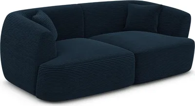 Produktbild von Cord 2-Sitzer Couch Elvira Dunkelblau