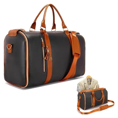 Produktbild von Umwandelbare Reisetasche aus Kunstleder für Herren und Damen, wasserdicht mit integrierter Schuhtasche, 3-in-1 Design