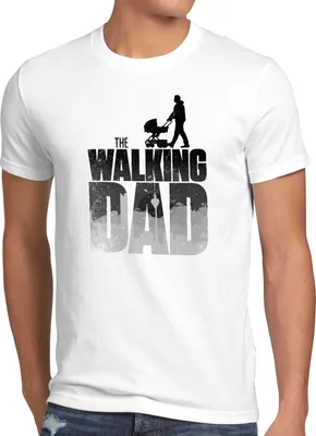 Produktbild von BaumwolleCloud The Walking Dad Herren T-Shirt zombie