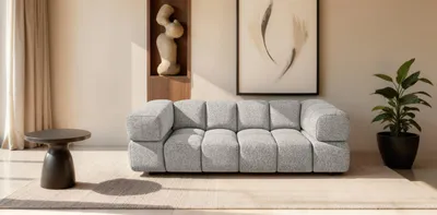 Produktbild von Kaiser Möbel Sofa 3-Sitzer, Couch, Chenille Stoff Puente, Beige, Averro