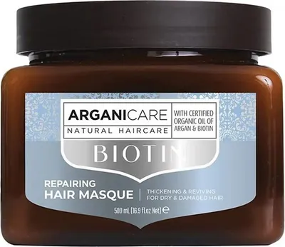 Obrázek produktu pro Arganicare Biotin Regenerační maska na vlasy s biotinem, 500 ml