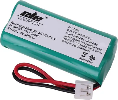 Image de pack de 2 batteries de téléphone sans fil pour AT & T ATT DECT 6.0 Bt-1011 Bt-1018 Dcx300 Dcx400