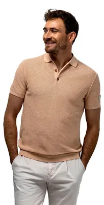 Produktbild von Polohemd State of Art normale Passform orange Struktur