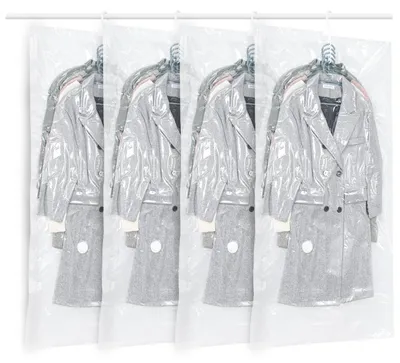 Productafbeelding van Omgoods - 4 Stuks Vakuum Opslagzakken voor Kleding 145x70cm
