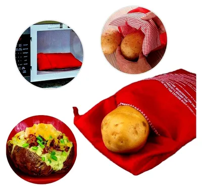 Produktbild von 3er Set Mikrowellen-Kartoffelbeutel
