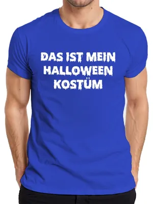 Zdjęcie produktu dla To jest mój kostium na Halloween Śmieszne powiedzenie Przebranie Straszny Koszulka męska, Niebieski, XL