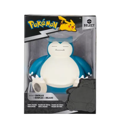 A Snorlax Pokémon vinyl figure in its original packaging.