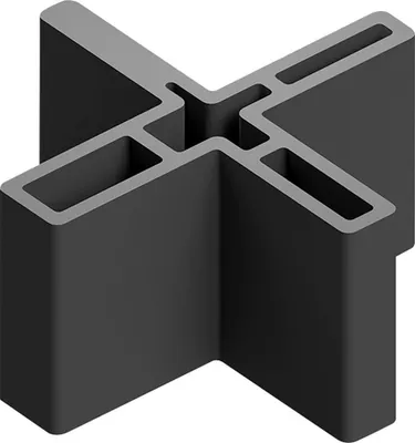 Produktbild von HSI Terra Mount Abstandhalter für Fugen 4,5 - 6,8 mm Polypropylen schwarz - 5 Stück
