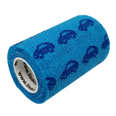 Produktbild von LisaCare selbsthaftende Bandage - Auto Blau - 7,5cm x 4,5m