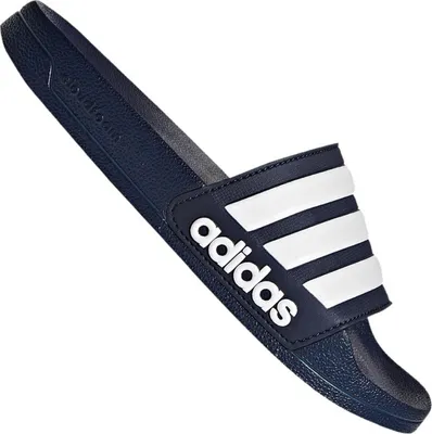 Produktbild von Adidas Adilette Cloudfoam, Männlich, Erwachsener, Rutschen, Blau, Weiß, Abbildung, 43.3 (43 1/3)