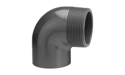 Produktbild von PVC Winkel 90° 63 mm x 2” AG