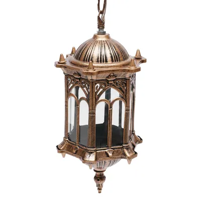 Obrázek produktu pro Bronzová starožitná závěsná lampa stínidlo E27 vodotěsná vintage závěsná lampa skleněné stínidlo hliníková závěsná lampa venkovní zahradní lampy světlo lustr