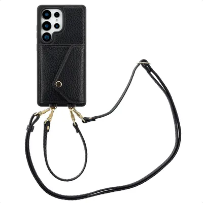 Immagine prodotto di Selencia Sera Custodia per cellulare con cordino e porta carte Samsung Galaxy S25 Ultra - Nero