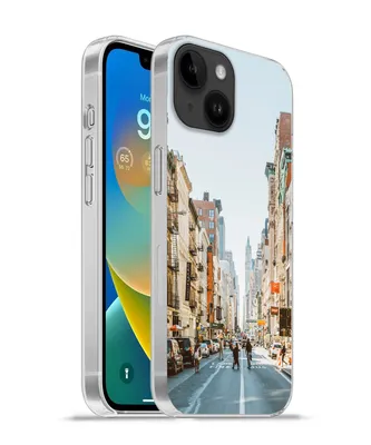 Produktbild von MuchoWow® Handyhülle Schutzhülle Hülle für Apple iPhone 14 - Softcase Belebte Straße in New York Silikon Softcase Handy Hülle - Mobiltelefonhülle