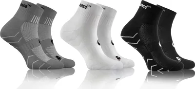 Produktbild von Sesto Senso Sportsocken – Bequeme, atmungsaktive Socken – Uni für Damen und Herren, Größe 39-42, Farbmix, 3er Pack