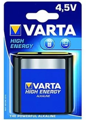 Produktbild von Varta -4912/1, Einwegbatterie, Alkali, 4,5 V, 1 Stück(e), Schwarz, 67 mm