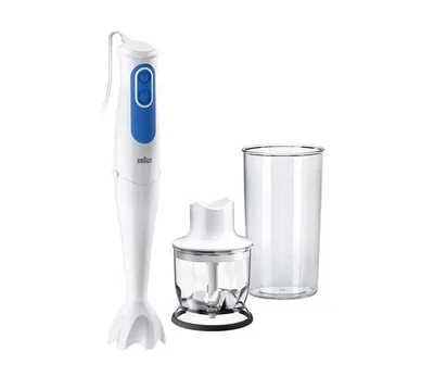 Produktbild von Braun MQ 3020 Pasta, Tischplatten-Mixer, 0,35 l, 700 W, Blau, Weiß