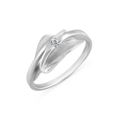 Produktbild von Ring 925/- Sterling Silber rhodiniert Zirkonia