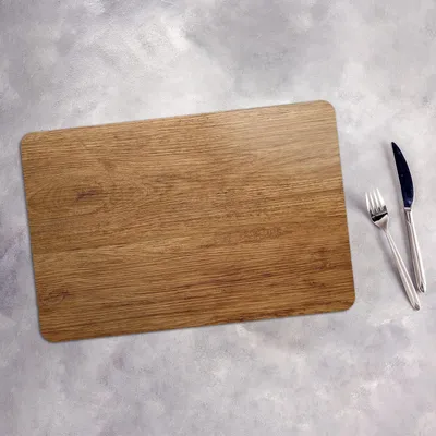 Produktbild von Tischset 6x45x30 cm Platzset Tischmatte Platzmatte Untersetzer - Helles Holz