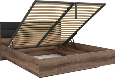 Produktbild von Bett mit Bettkasten 180x200cm Holzoptik