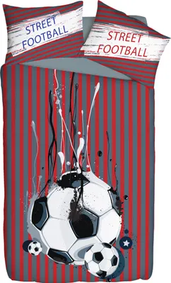 Produktbild von Kinderbettwäsche-Set für Jungen und Teenager - Street Football