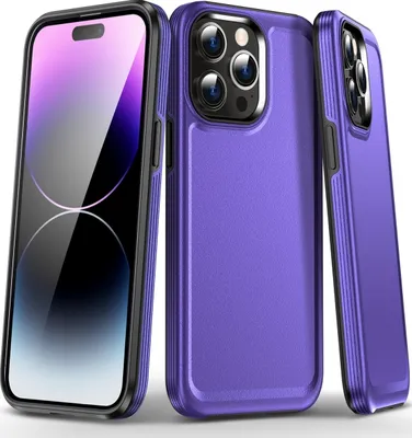 Produktbild von Mobigear Slim Armor iPhone 15 Pro Hülle Hardcase Backcover Stoßfest - Lila
