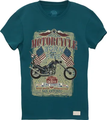 Produktbild von King Kerosin T-Shirt Born To Be Free Blue-L