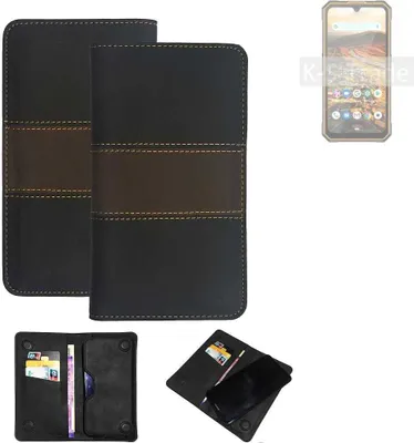 Produktbild von K-S-Trade Hülle Handyhülle kompatibel mit Cubot KingKong 5 Schutzhülle Walletcase Bookstyle Tasche Schutz Case Handytasche Wallet Cover Kunstleder