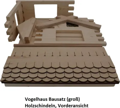 Produktbild von Vogelhaus Bausatz (groß) Holzschindeln