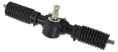 Image de Kit de direction assistée, comprenant le mécanisme de direction, l'engrenage, la tringle de direction, avec 30 dents et une longueur de 295 mm, équipé d'un silentbloc en caoutchouc, pour kart, quad, VTT utilitaire