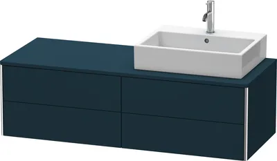 Produktbild von Waschtischunterbau XSQUARE 400x1400x548mm Be re na-bl seidenmatt nachtblau seidenmatt