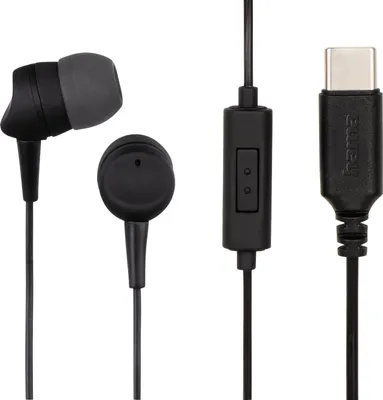 Obrázok produktu pre Hama Sea, Kábel, Hovor / hudba, 20 - 20000 Hz, 13 g, Slúchadlá s mikrofónom, Čierna, Šedá