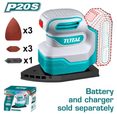 Produktbild von Akku-Vibro-Schleifer 20 V, Ohne Akku Total