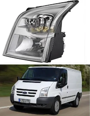 Obrázok produktu pre Ľavý svetlomet Ford Transit V347 2006-2014, manuálne nastavenie