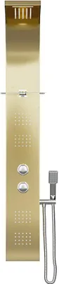 Produktbild von Thermostatische Hydromassage-Duschsäule – Goldfarben – B 45 x H 150 cm – JOSTA
