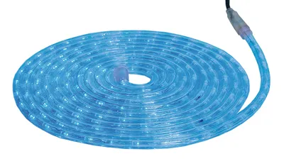 Produktbild von Best Season LED-Ropelight, Länge ca.6m Farbe blau, 216 LED, Kabel: schwarz, 562-03