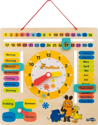Produktbild von Die Maus Lernuhr mit Kalender