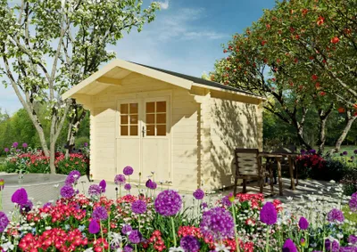 Produktbild von Gartenhaus Quincy 3,00x2,40 m  - inklusive langlebigem EPDM-Dach