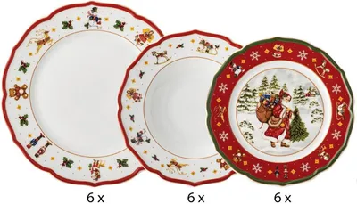 Obrázok produktu pre Hutschenreuther 18-dielna súprava Happy Wintertime H. Wintertime Red 02488-727471-28421