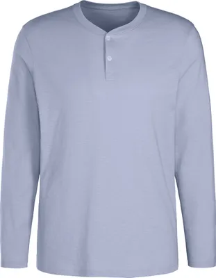 Produktbild von H.I.S. Langarmshirt - Henleyshirt langarm hellblau Größe M