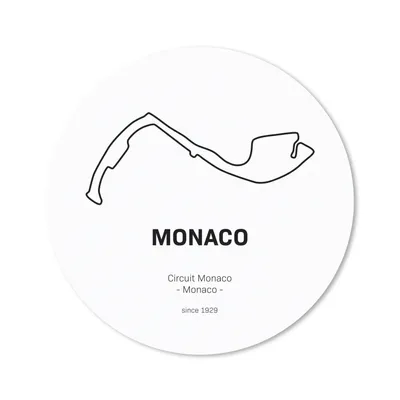 Produktbild von MuchoWow® Mauspad Mousepad F1 - Monaco - Rennstrecke 30x30 cm - Mousepads - Maus Mat - Pad - Mausunterlage - Tischunterlage - Schreibtischmatten